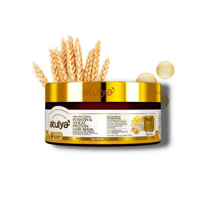 atulya Keratin & Wheat Protein Hair Mask Deal - 200gm