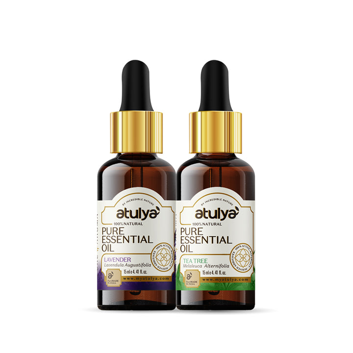Atulya Tea Tree & Lavender Essential Oil Combo (Pack of 2)